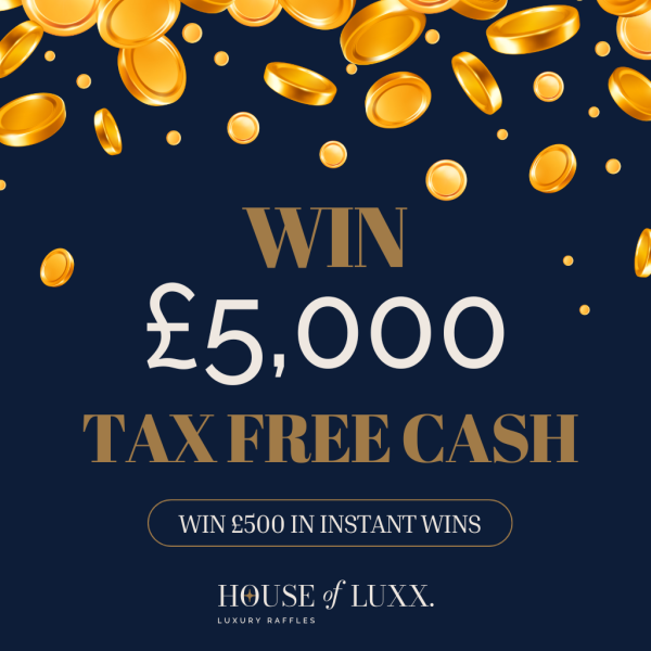 £5,000 CASH! Plus £500 in instant wins!