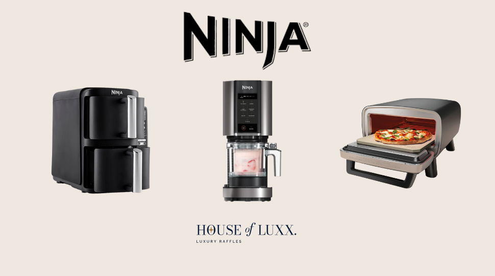 House of Luxx Competition to Win a Ninja Airfryer, Creami and Pizza Oven for £2 a ticket