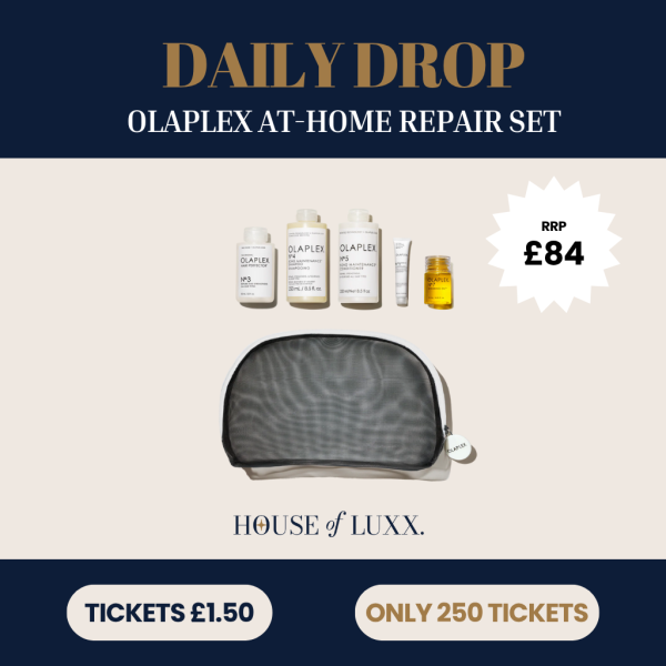 Win an Olaplex Haircare Bundle for £1.50 at House of Luxx an online Luxury Raffles Site
