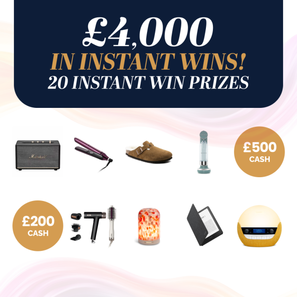 Win Your Share of £4,000 Instant Wins – Little Luxuries, Big Wins!