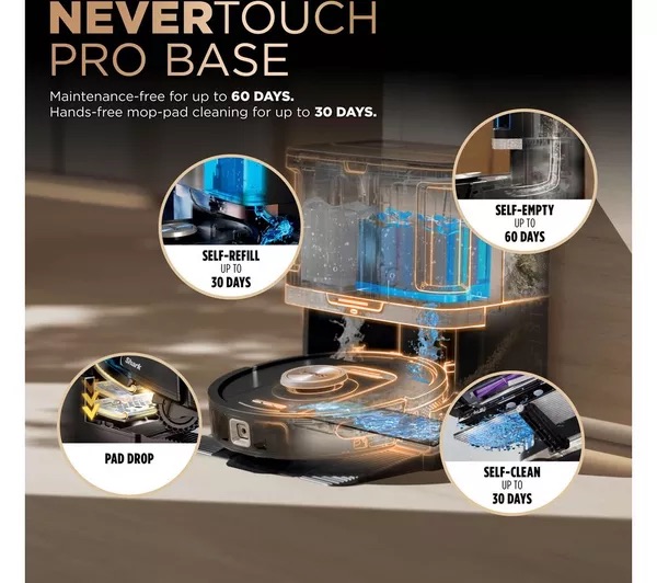 Win the Ultimate Home Cleaning Upgrade – The Shark PowerDetect NeverTouch Pro 2-in-1 Robot Vacuum & Mop!